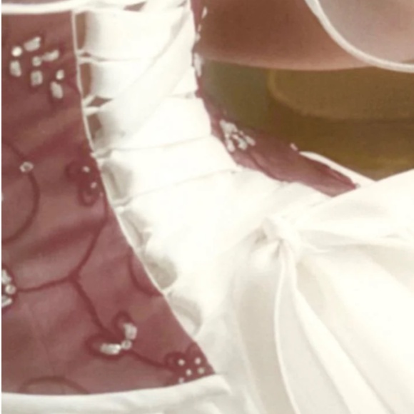 Maggie Sottero Marseilles Red Ivory Wedding Dress Size 4 - Worn Once - Picture 10 of 15